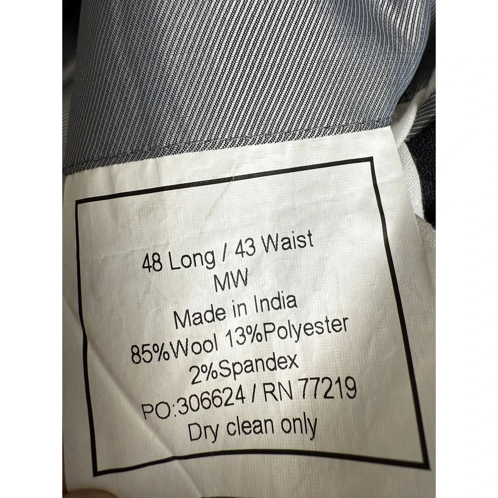 Pronto Uomo Blazer Mens 48 Long Wool Blend Sport Coat Classic 2 Button Suit Jack